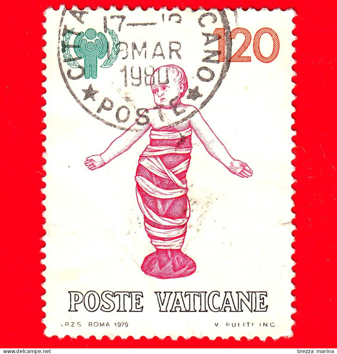 VATICANO - Usato - 1979 - Anno Internazionale Del Fanciullo - Bambino, Scultura Di Andrea Della Robbia - 120 - Used Stamps