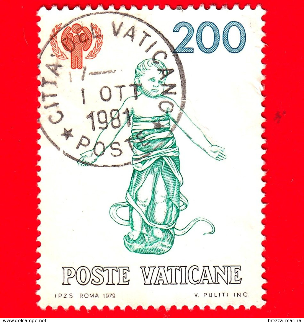 VATICANO  - Usato - 1979 - Anno Internazionale Del Fanciullo - Bambino Scultura Di Andrea Della Robbia - 200 - Gebraucht