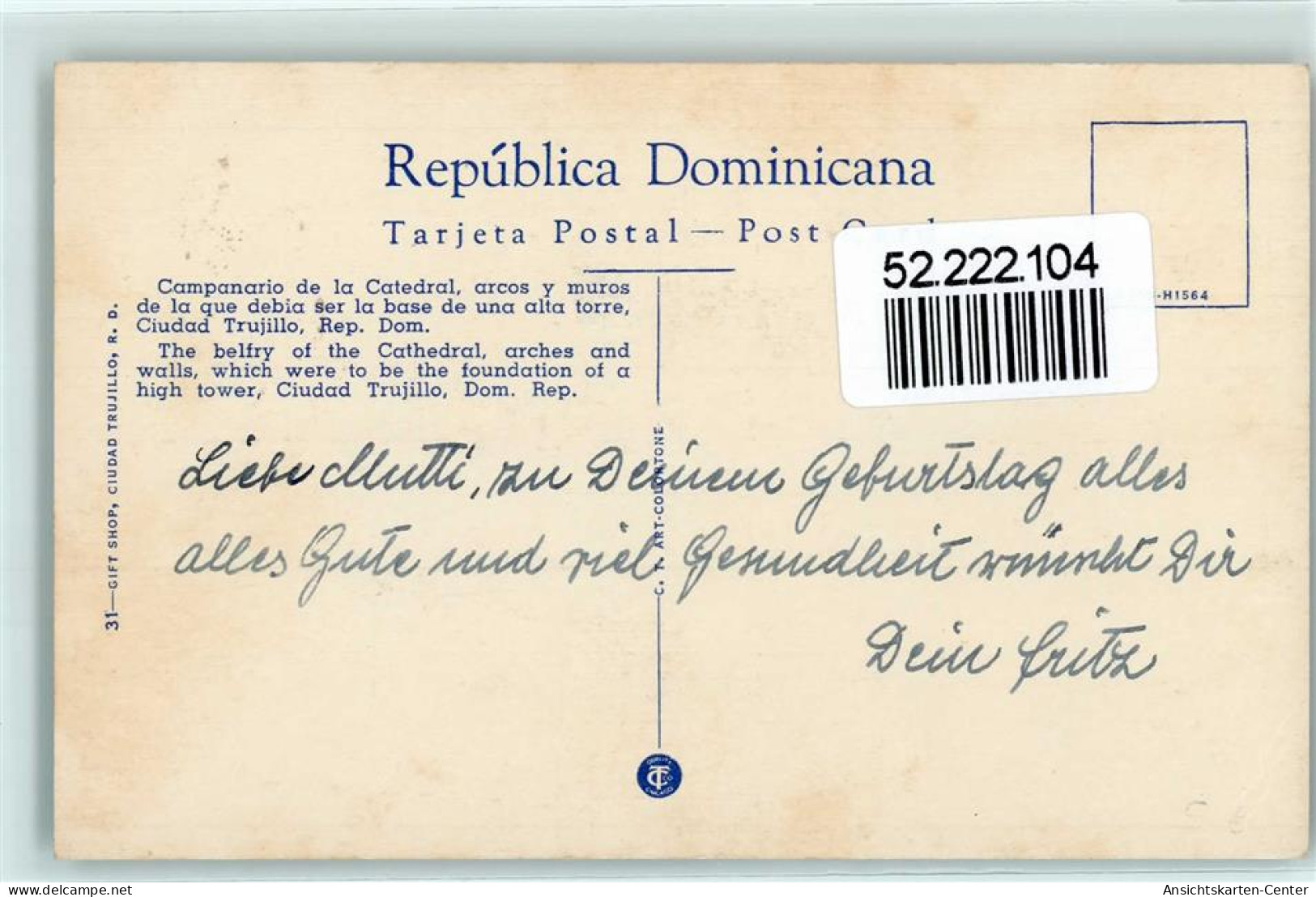 52222104 - Santo Domingo - República Dominicana