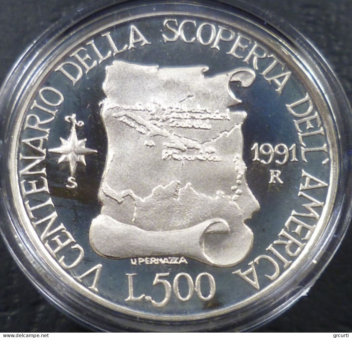 Italia - 500 Lire 1991 - 500° Scoperta Dell'America - 3° Emissione - 500 Lire