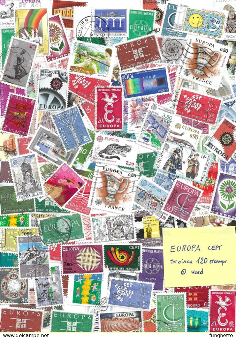 EUROPA CEPT-POSTEUROP : 120 Used Stamps (usati Misti Vari Stati)+ 24 Stamps Mint**(nuovi): See The 3 Photos! - Sonstige & Ohne Zuordnung