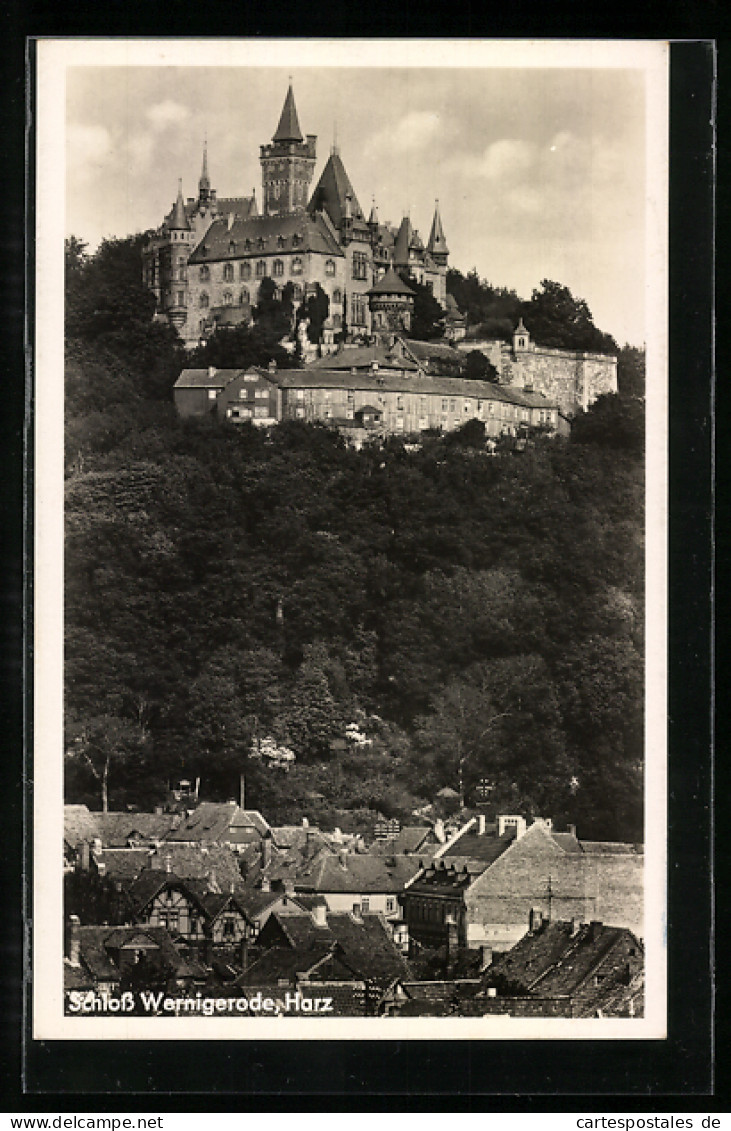 AK Wernigerode /Harz, Blick Zum Schloss  - Wernigerode