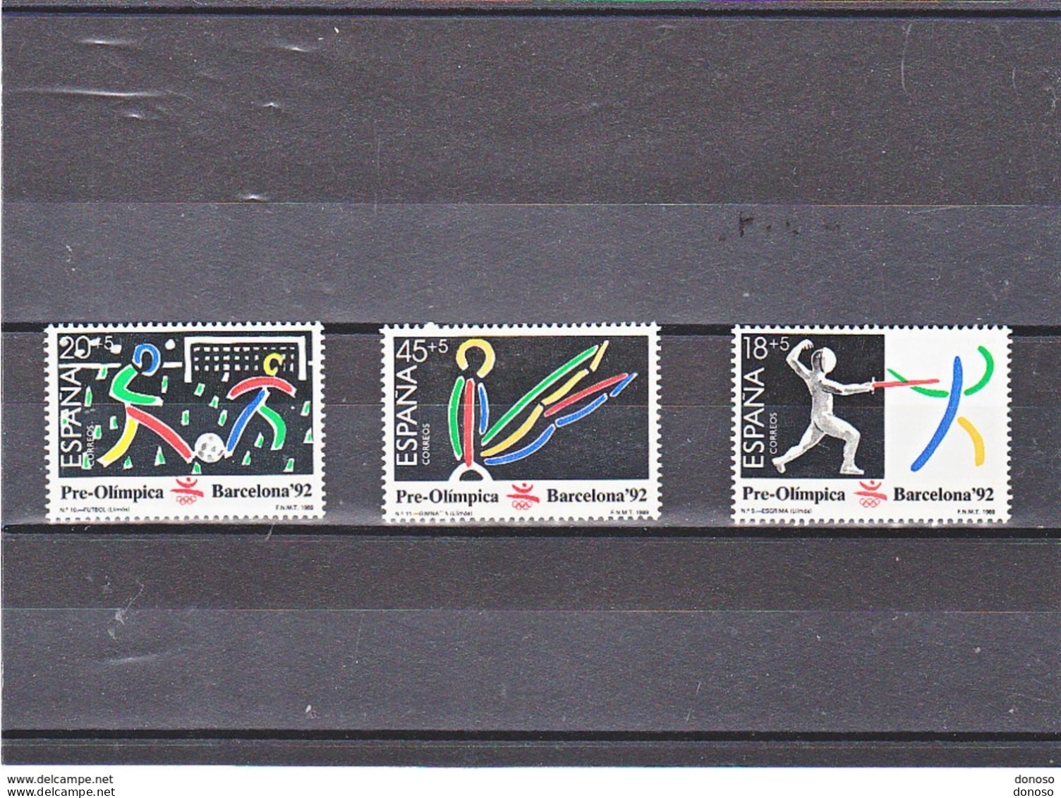 ESPAGNE 1989 Jeux Olympiques De Barcelone III Yvert 2640-2642, Michel 2905-2907 NEUF** MNH Cote 4 Euros - Nuevos