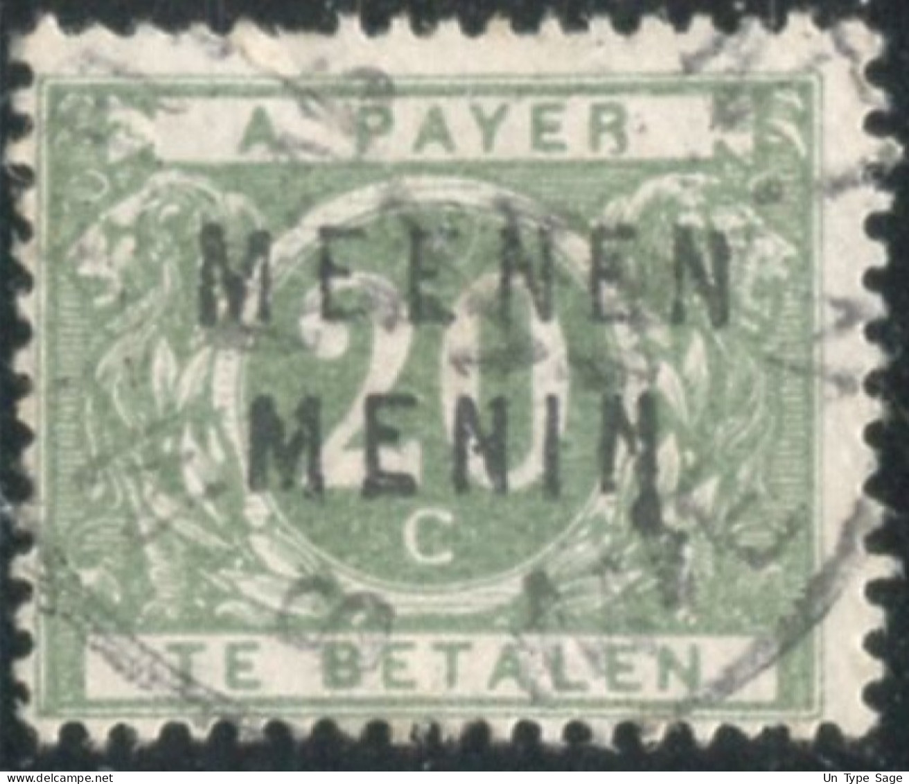 Belgique Timbre-taxe (TX) - Surcharge Locale De Distributeur - MEENEN / MENIN  - (F994) - Briefmarken