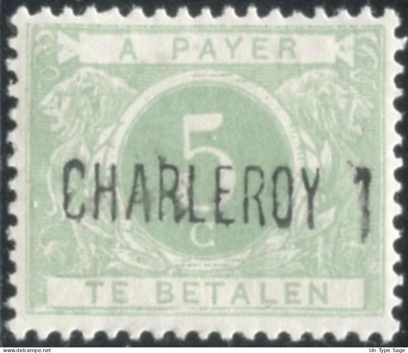 Belgique Timbre-taxe (TX) - Surcharge Locale De Distributeur - CHARLEROY 1 - (F995) - Sellos