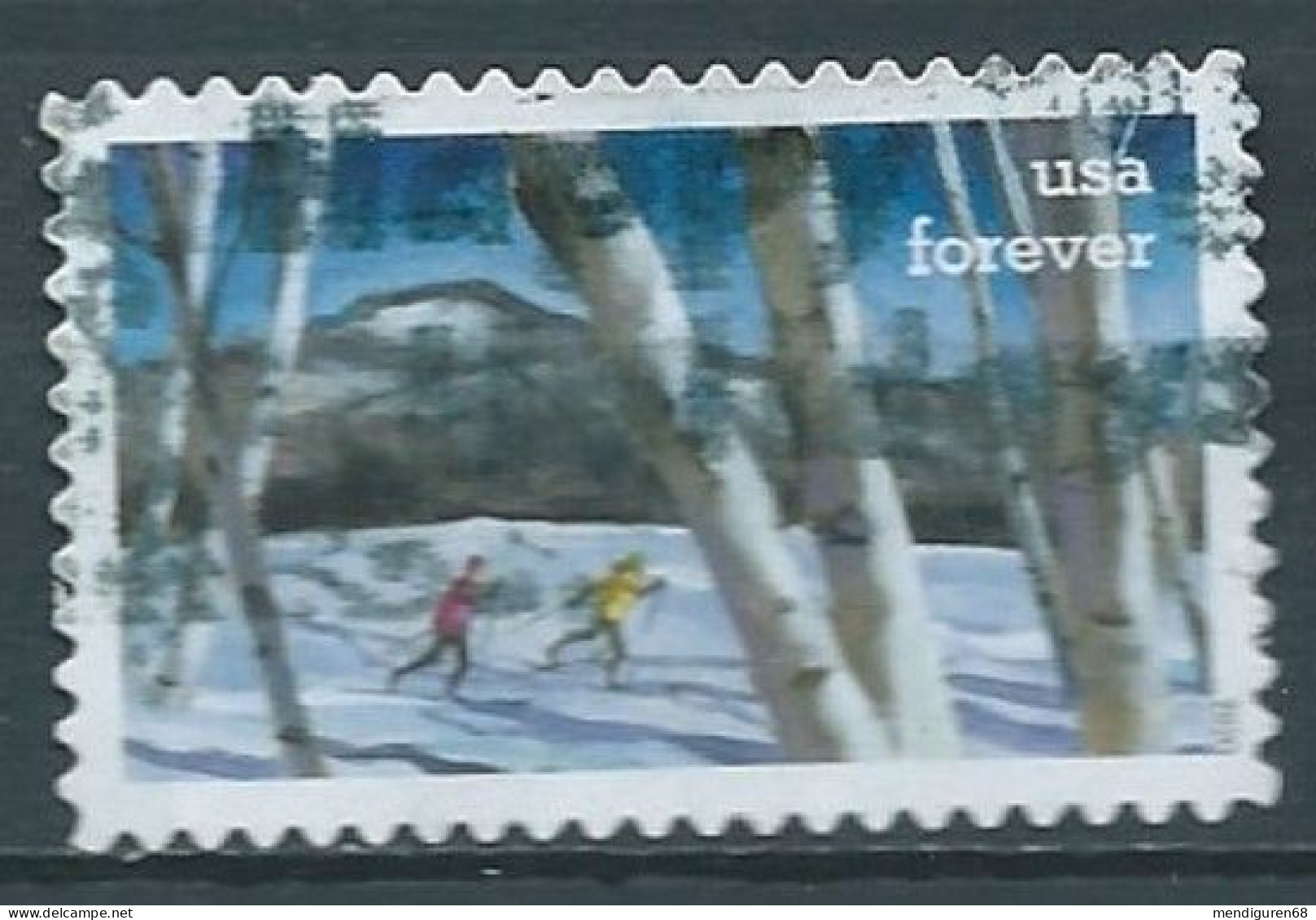 VEREINIGTE STAATEN ETATS UNIS USA 2020 ENJOY THE GREAT OUTDOORS: CROSS COUNTRY SKIING F USED  SC 5479 MI 5717 YT 5326 - Gebruikt