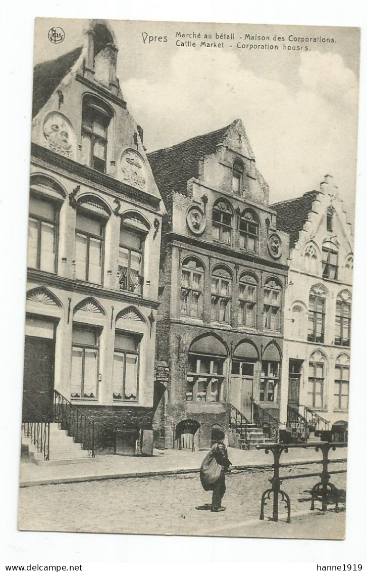 Ieper Marché Au Bètail Cattle Market Maison Des Corporations Ypres Htje - Ieper