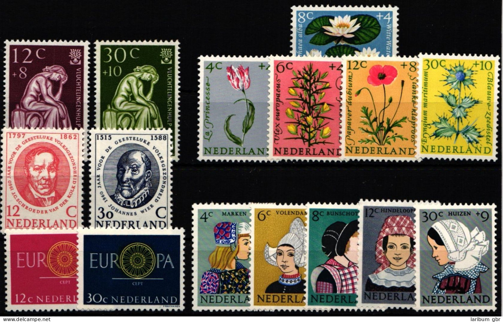 Niederlande Jahrgang 1960 Mit 744-759 Postfrisch #KV277 - Sonstige & Ohne Zuordnung