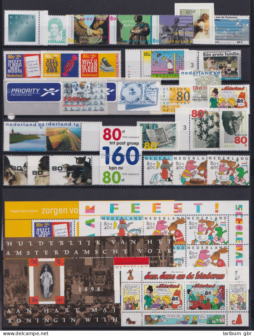 Niederlande Jahrgang 1998 Mit 1641-1702 Postfrisch #KV315 - Sonstige & Ohne Zuordnung