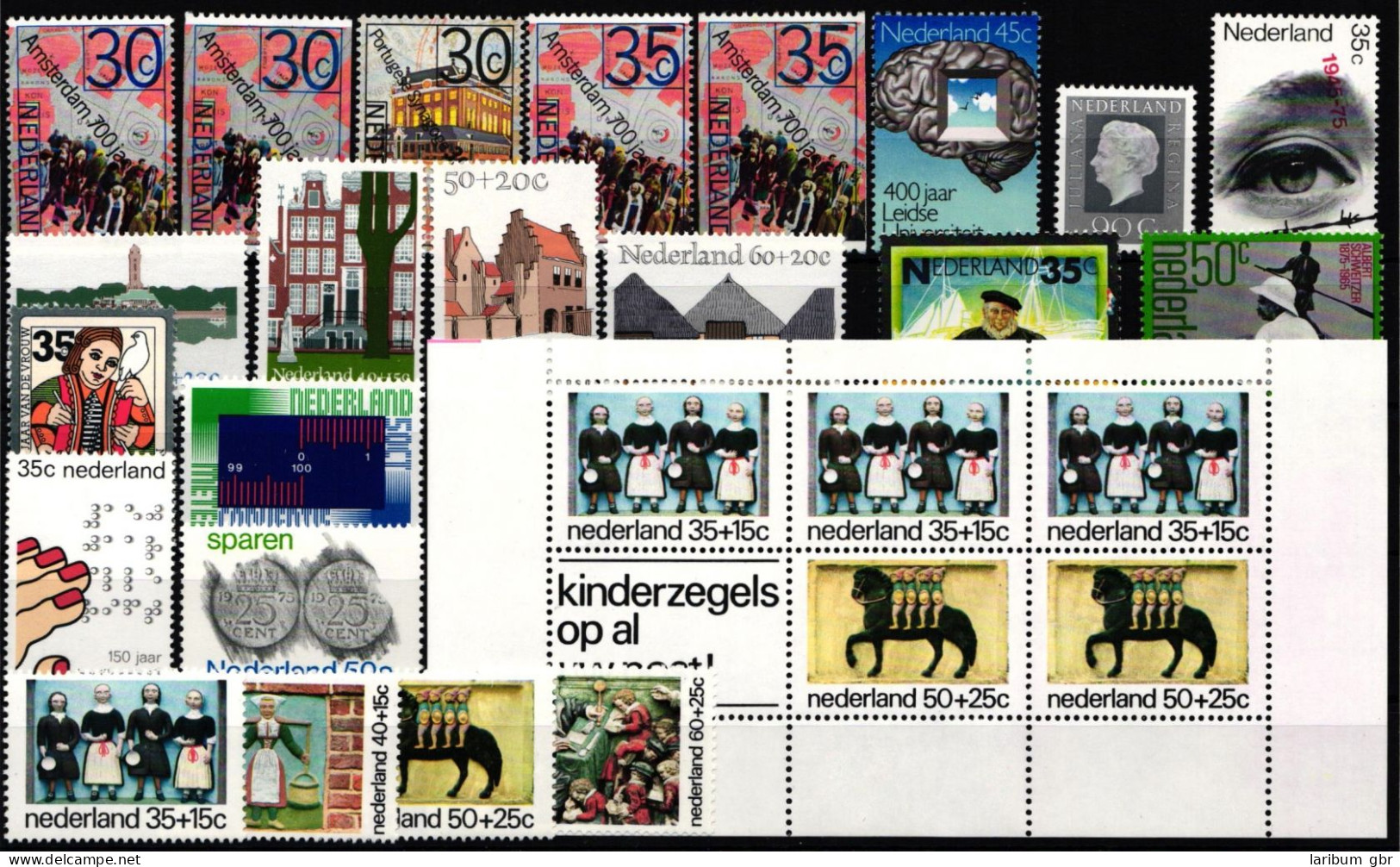 Niederlande Jahrgang 1975 Mit 1043-1062 Postfrisch #KV292 - Sonstige & Ohne Zuordnung