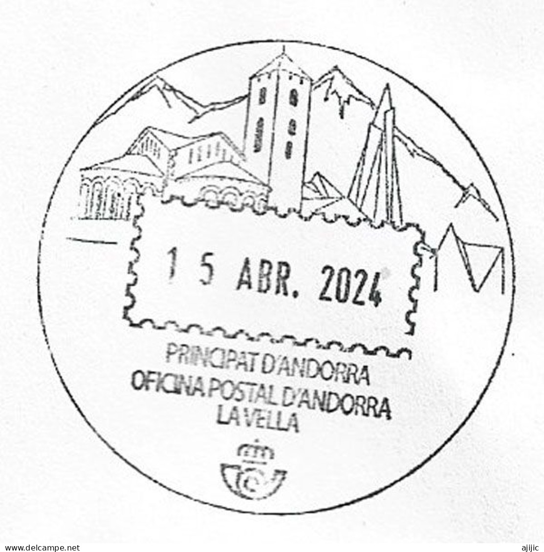 2024. Landungsbrücken, Letter To Andorra, With Arrival Postmarks - Storia Postale