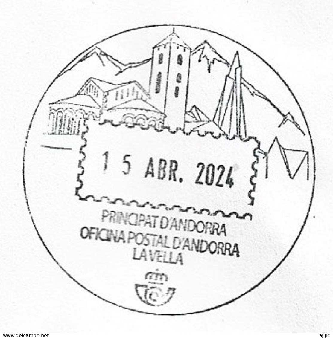 2024. Landungsbrücken, Letter To Andorra, With Arrival Postmarks - Lettres & Documents