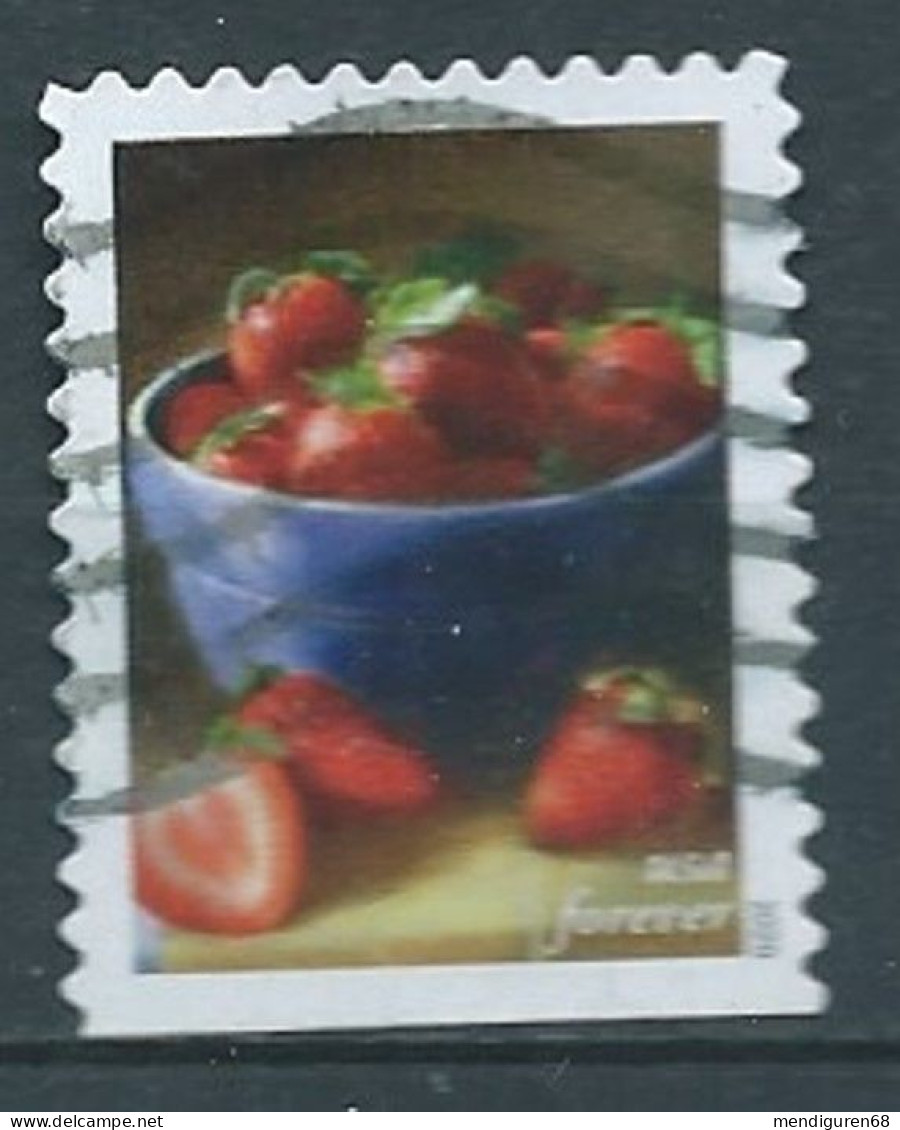 VEREINIGTE STAATEN ETATS UNIS USA 2020 FRUITS AND VEGETABLES: STRAWBERRIES 55C USED SN 5491 MI 5729 YT 5338 - Used Stamps