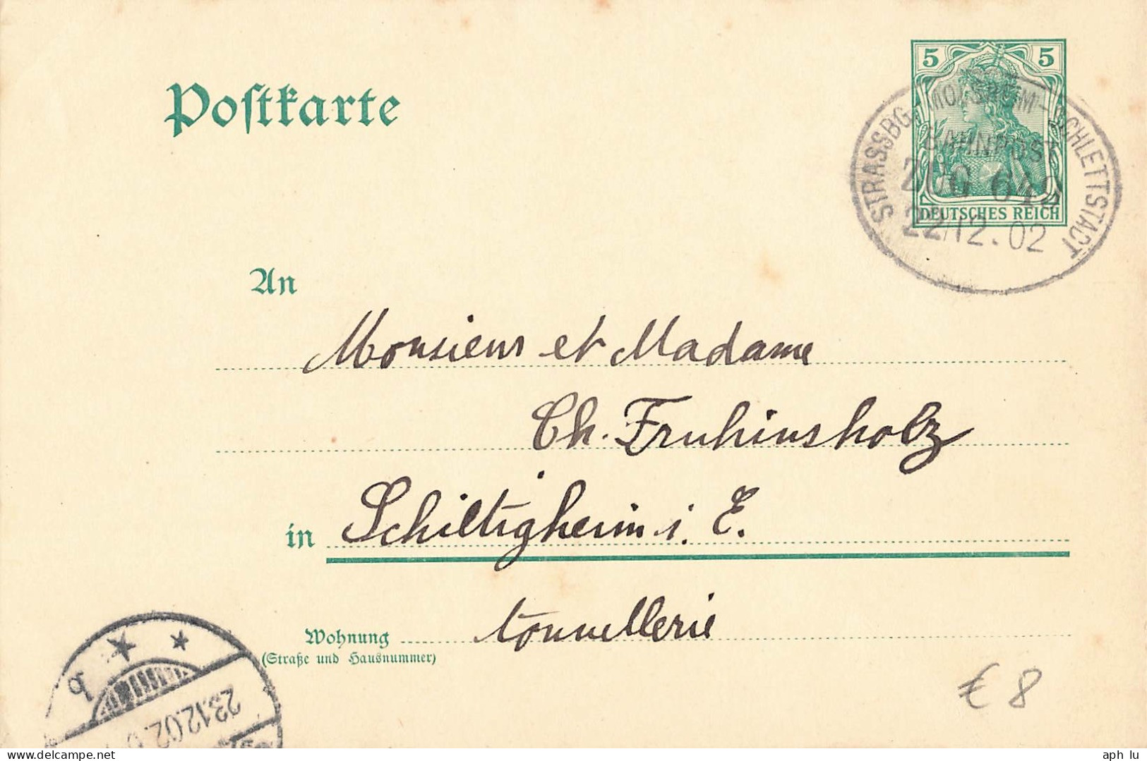 Bahnpost (Ambulant; R.P.O./T.P.O.) Strassburg-Molsheim-Schlettstadt (ZA2317) - Briefe U. Dokumente