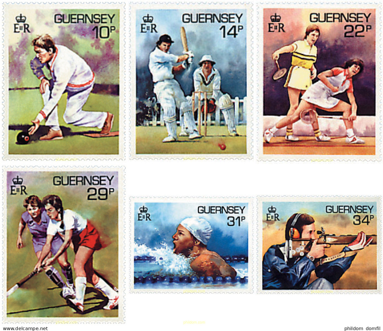 729574 HINGED GUERNSEY 1986 DEPORTES - Guernesey