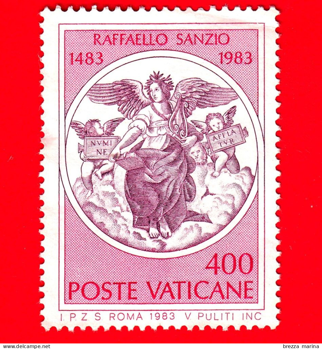 VATICANO - Usato - 1983 - 5º Centenario Della Nascita Di Raffaello Sanzio - Poesia - 400 L. - Usati