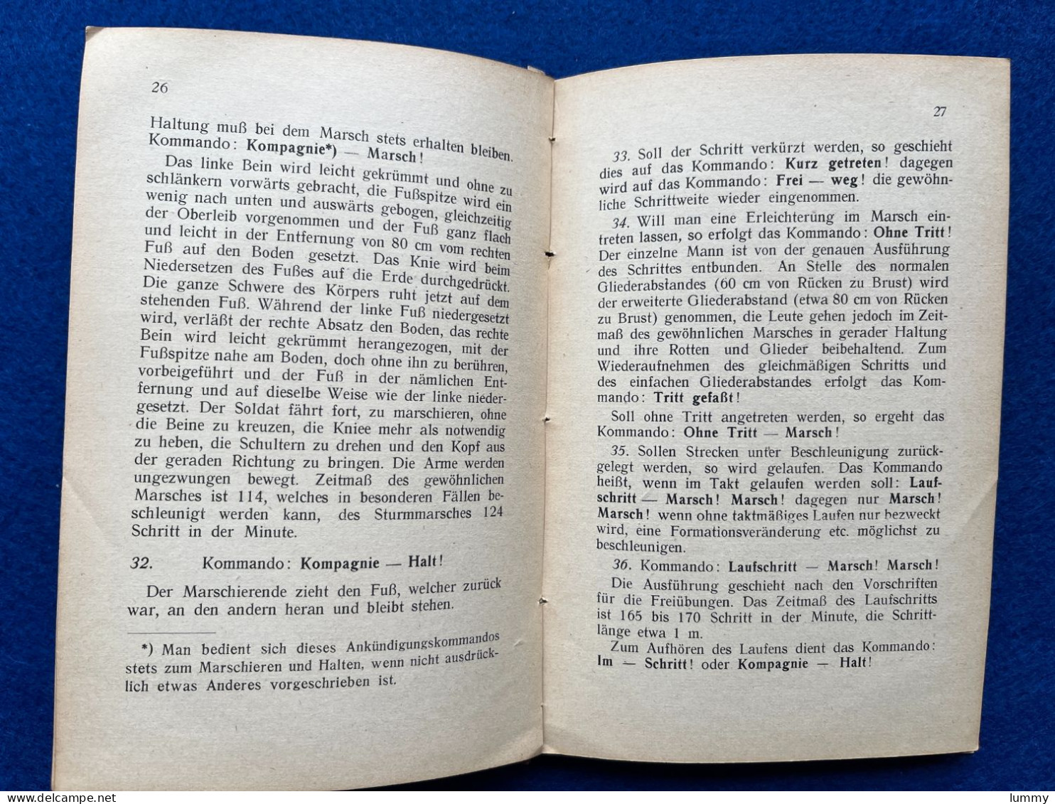 Luxemburg - Exerzier-Reglement Für Das Gendarmen- Und Freiwilligen-Korps 1917 - 167 Seiten 17 X 11,5 Cm - Sehr Selten!! - Documents Historiques