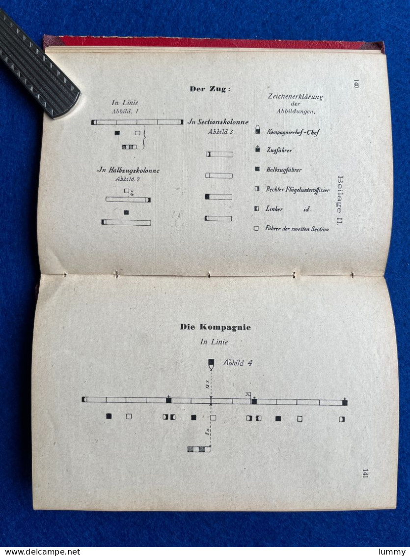 Luxemburg - Exerzier-Reglement für das Gendarmen- und Freiwilligen-Korps 1917 - 167 Seiten 17 x 11,5 cm - Sehr selten!!