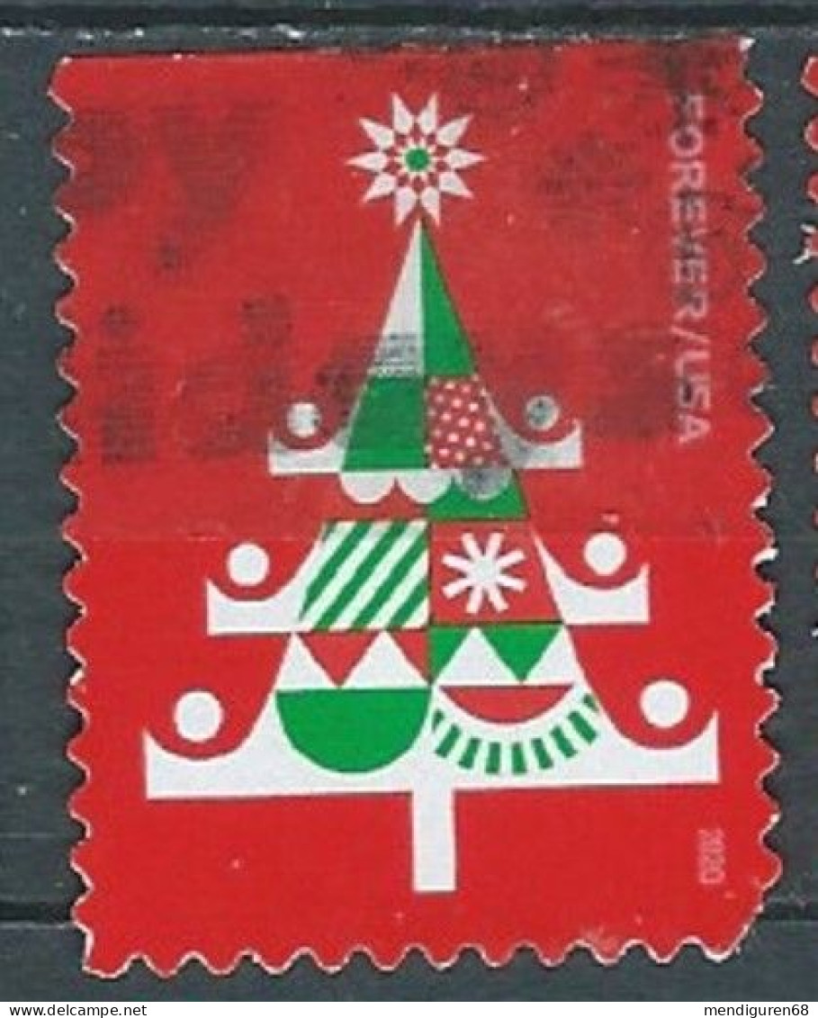 VEREINIGTE STAATEN ETATS UNIS USA 2020 HOLIDAY DELIGHTS: CHRISTMAS TREE F USED FALT DENT  SN 5526 MI 5764 YT 5373 - Used Stamps