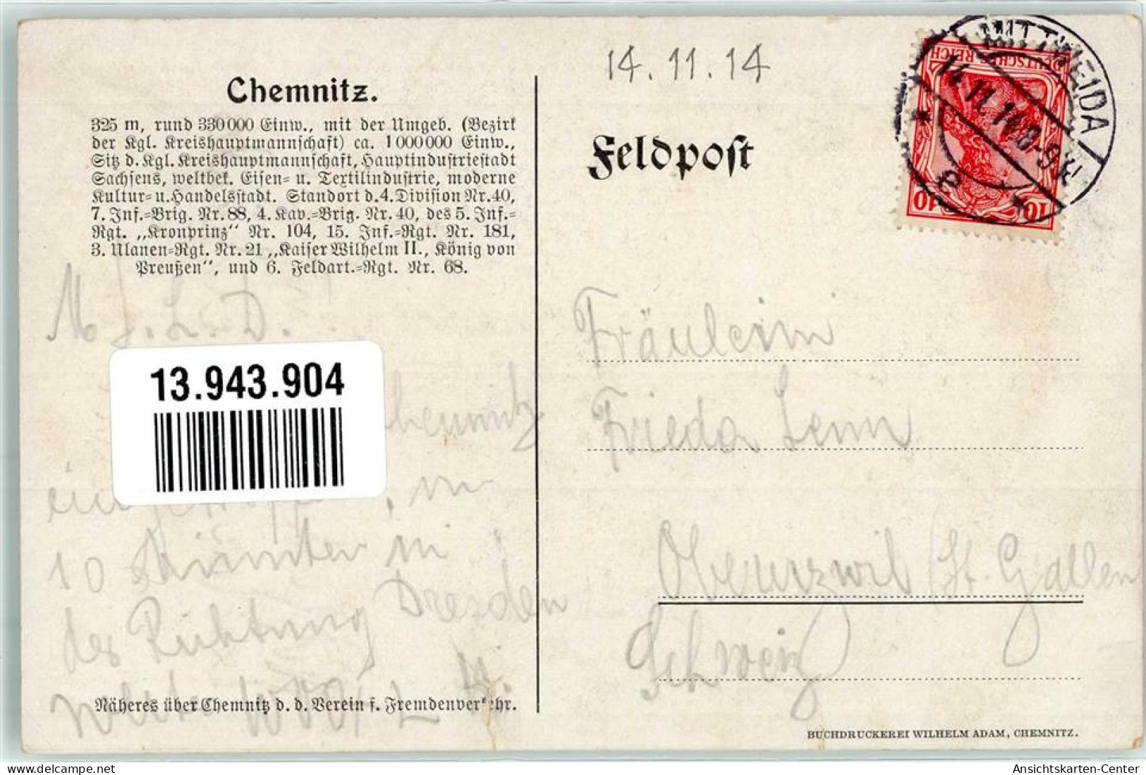 13943904 - Chemnitz , Sachs - Chemnitz