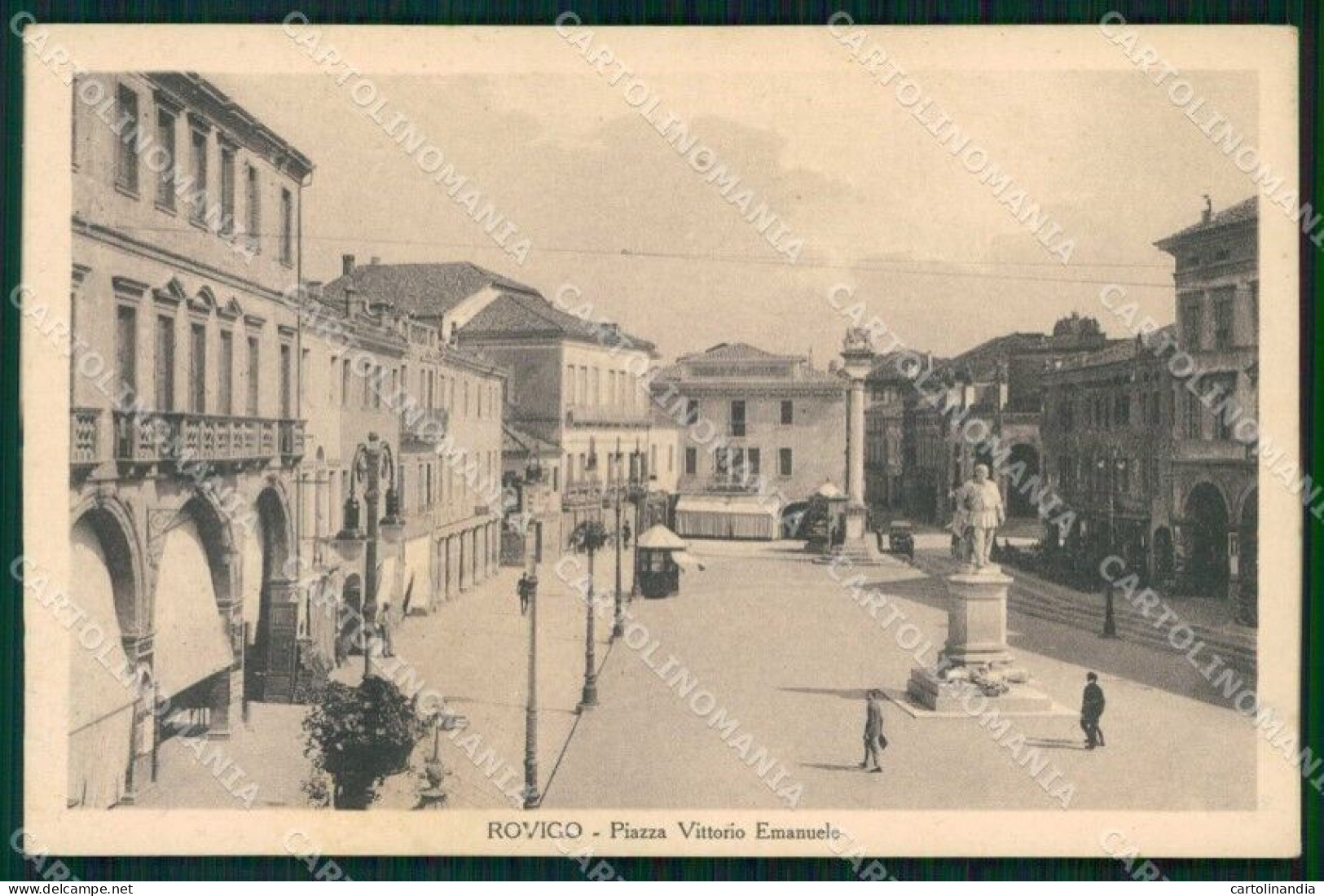 Rovigo Città Piazza Vittorio Emanuele Cartolina RT0568 - Rovigo