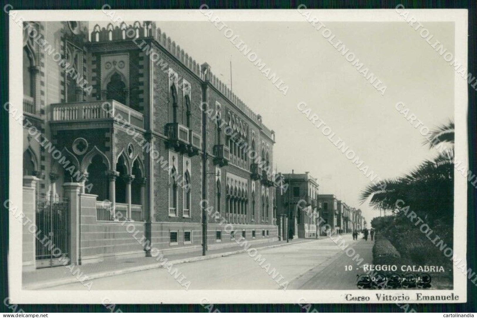 Reggio Calabria Città Corso Vittorio Emanuele Foto Cartolina RT0553 - Reggio Calabria