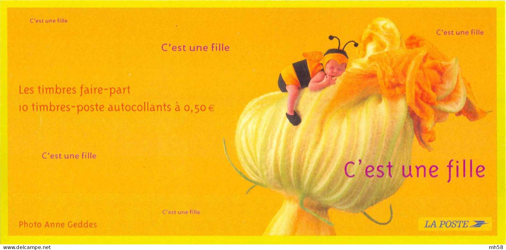 FRANCE 2004 - C'est Une Fille - Bande Carnet N° BC 3634 Non Pliée Neuf ** - Commemoratives