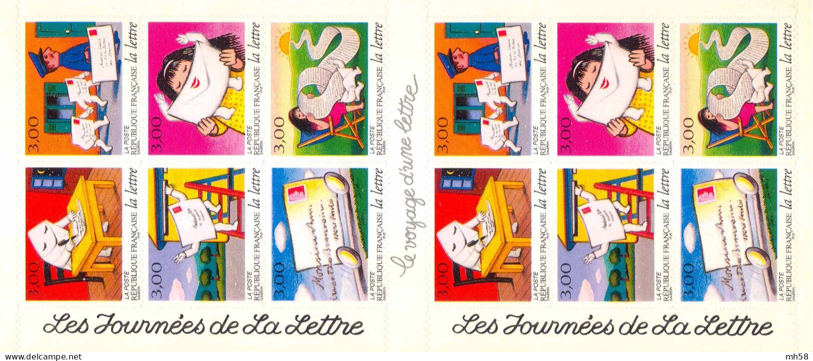 FRANCE 1997 - Les Journées Et Voyages De La Lettre - Bande Carnet N° BC 3071A Non Pliée Neuf ** - Conmemorativos