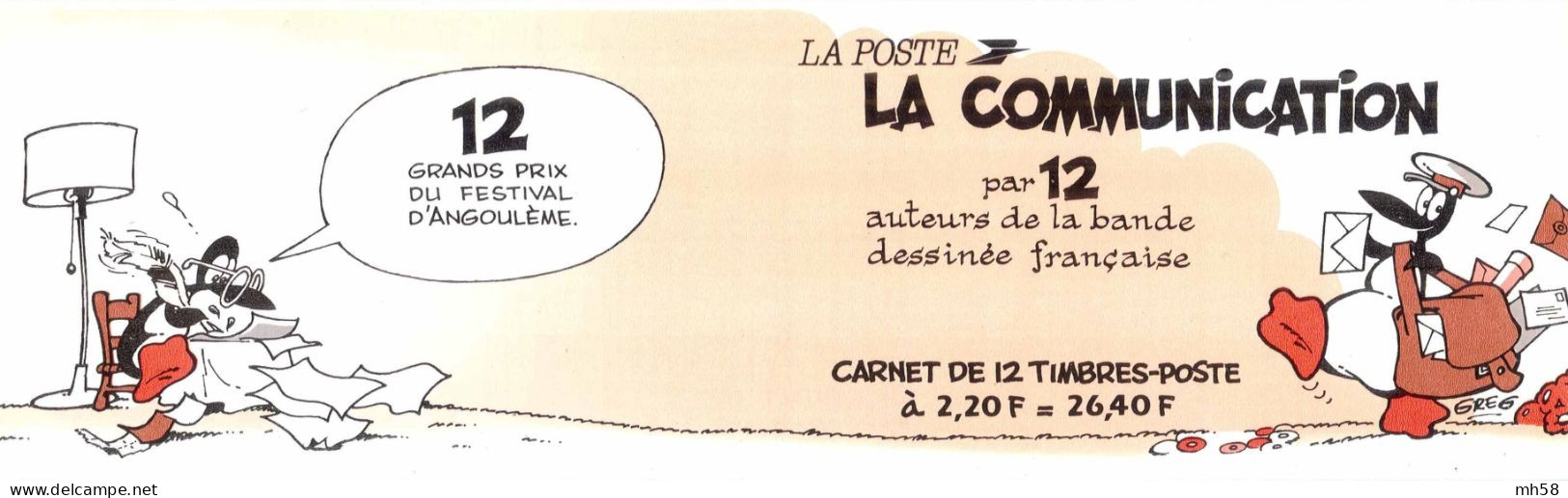 FRANCE 1988 - La Communication Bande Dessinée - Bande Carnet N° BC 2515 Non Pliée Neuf ** - Commemoratives