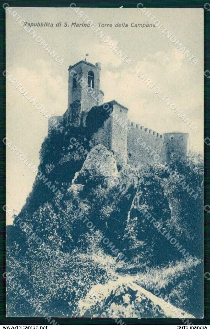 San Marino Città Torre Della Campana Cartolina RT1098 - Saint-Marin