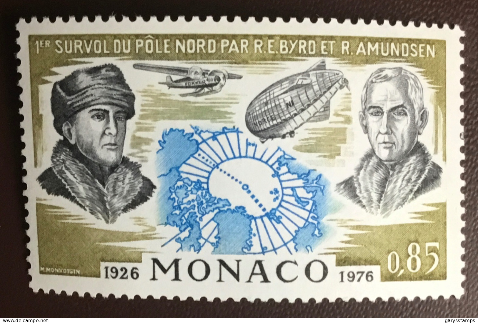 Monaco 1976 Amundsen North Pole Flight MNH - Nuovi