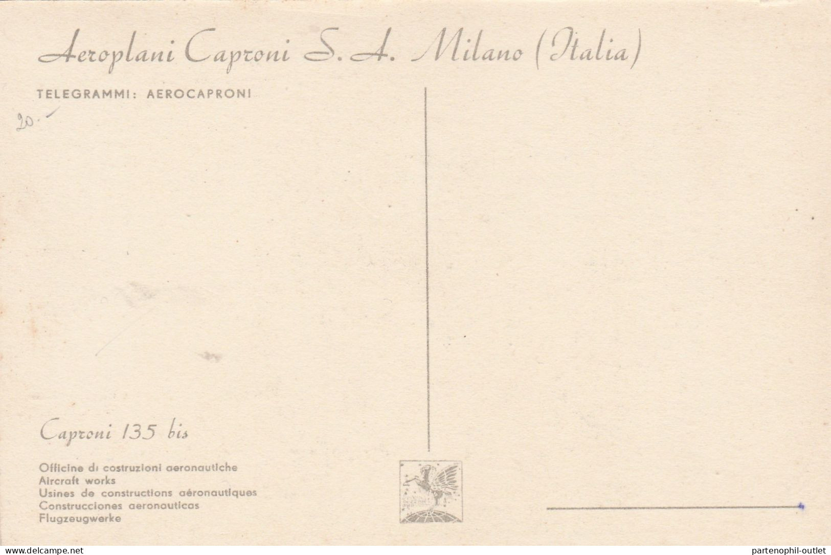 Cartolina - Postcard / Non Viaggiata /  Aeroplano Caproni 135 Bis - 1919-1938: Fra Le Due Guerre