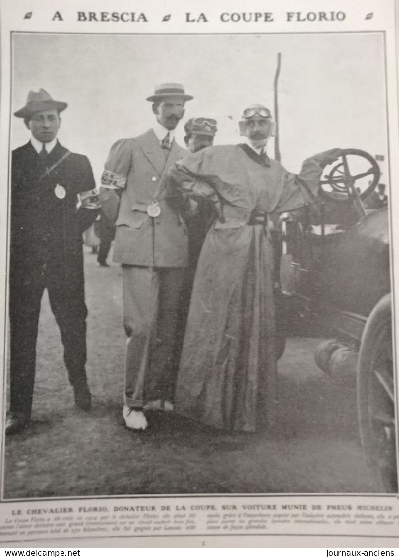 1905  AUTOMOBILE - RAGGIO VAINQUEUR DE LA COUPE FLORIO SUR VOITURE ITALIA PNEU MICHELIN - LE CHEVALIER FLORIO - HEMRERY - 1900 - 1949