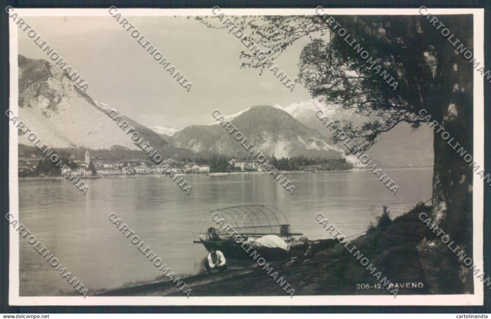 Verbania Baveno Barca Foto Cartolina ZQ6963 - Verbania