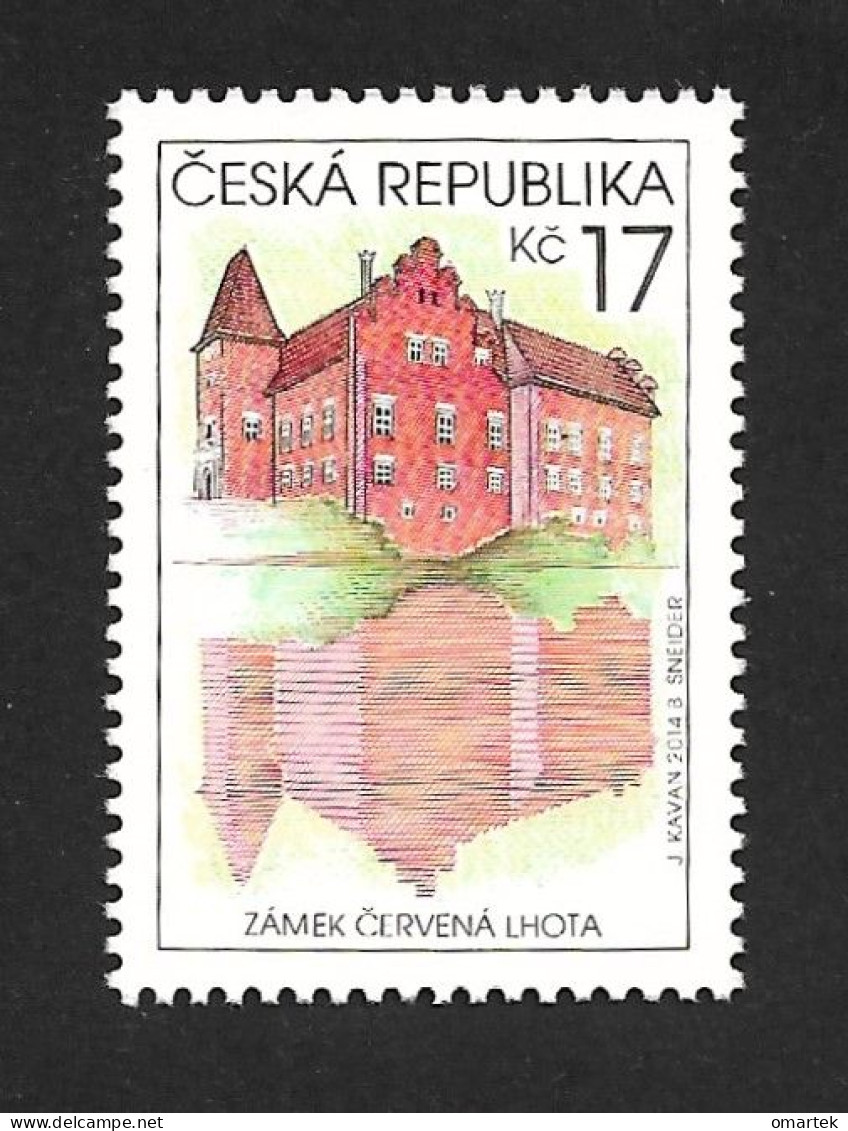 Czech Republic 2014 MNH ** Mi 802 Sc 3601 Castle Cervena Lhota.. Tschechische Republik. - Unused Stamps