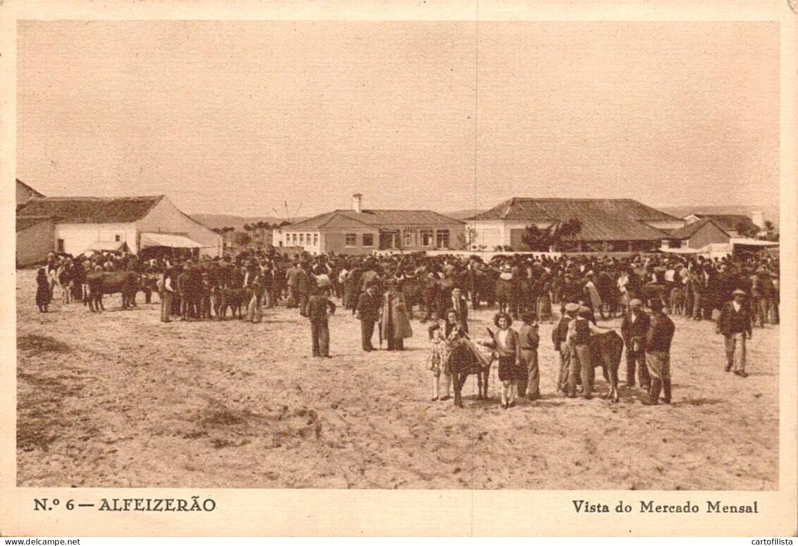 ALFEIZERÃO, Alcobaça - Vista Do Mercado Mensal  ( 2 Scans ) - Leiria