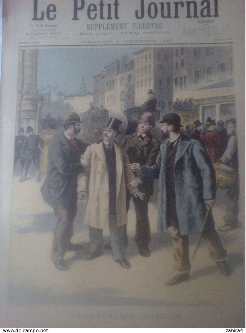 Le Petit Journal 263 Arrestation Arton Partition Le Moineau Sans Nid Enrolements Volontaires 1892 Lami Musée Versailles - Revues Anciennes - Avant 1900