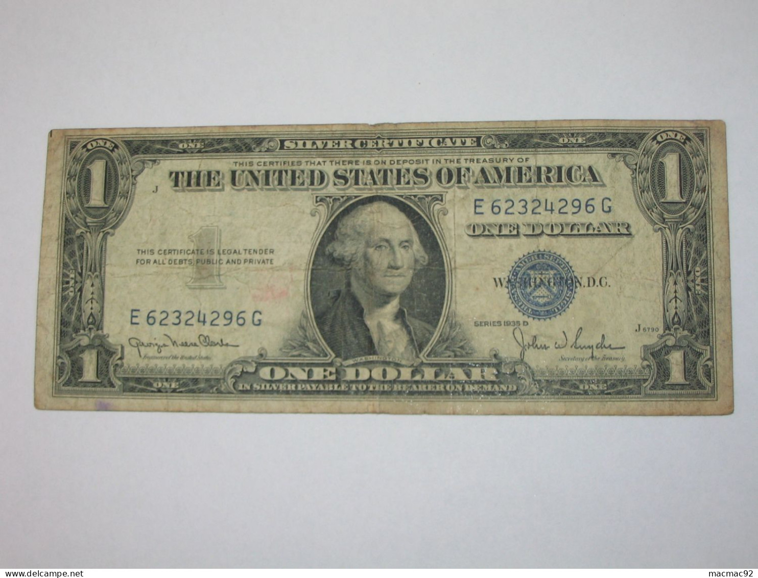 1 One Dollar USA 1935 D - The United States Of America - Etats-Unis D'Amérique  **** EN ACHAT IMMEDIAT **** - Biljetten Van De Verenigde Staten (1928-1953)