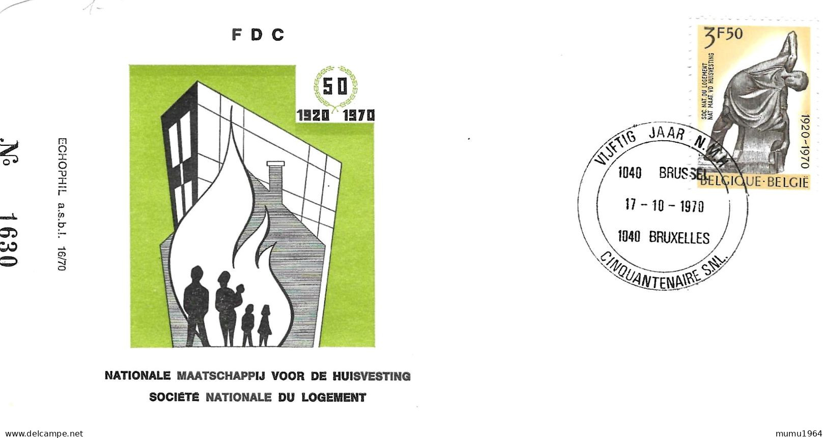 COB - N° 1630 - Timbre N° 1554 - 1961-1970