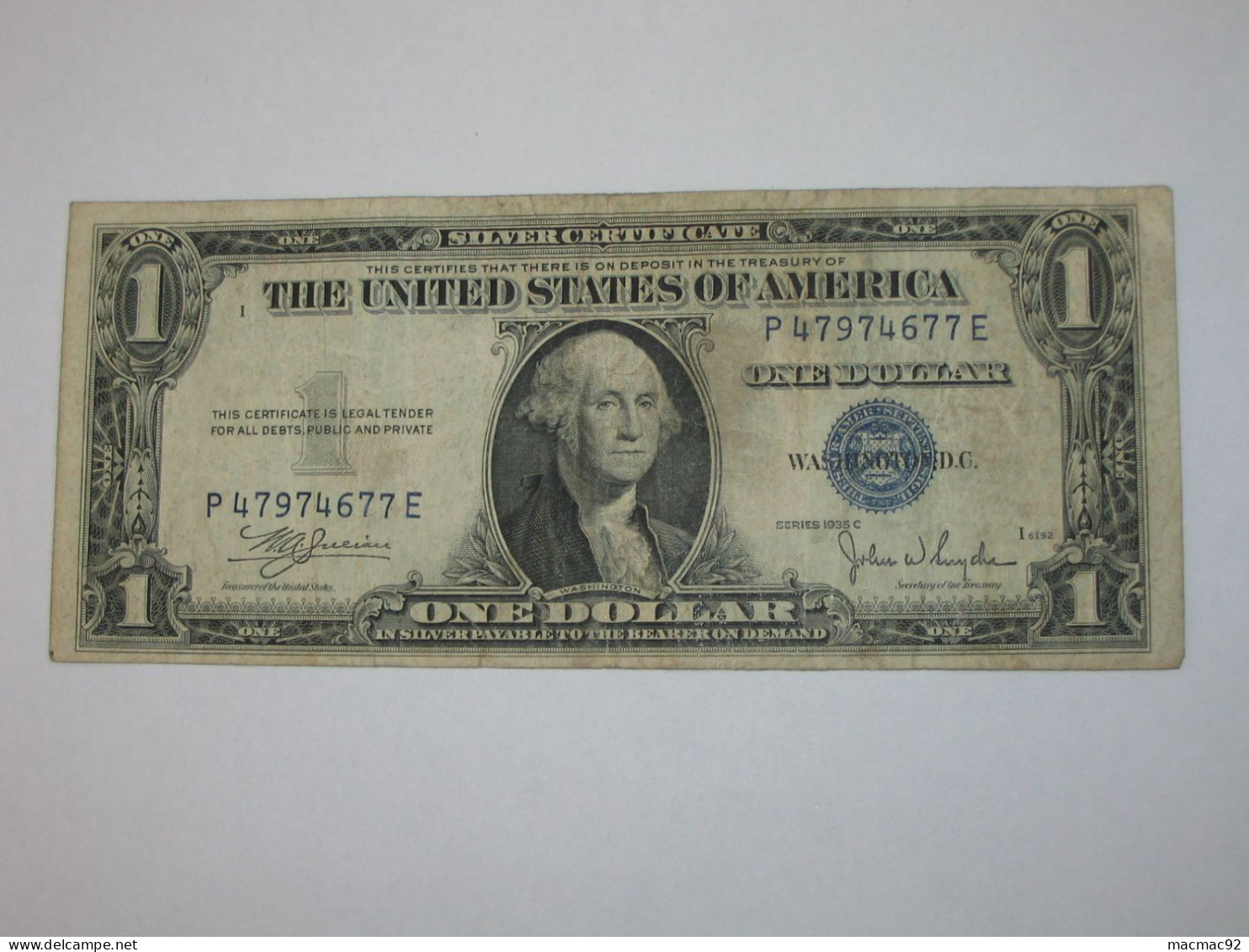 1 One Dollar USA 1935 C - The United States Of America - Etats-Unis D'Amérique  **** EN ACHAT IMMEDIAT **** - Biljetten Van De Verenigde Staten (1928-1953)