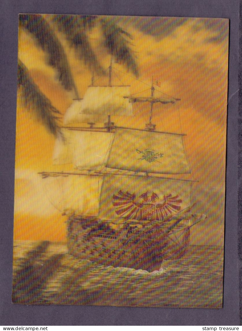 SHIP , BOAT * SINGLE VIEW , 3D , 3-D , 3 D POSTCARD * Lenticular - Other & Unclassified