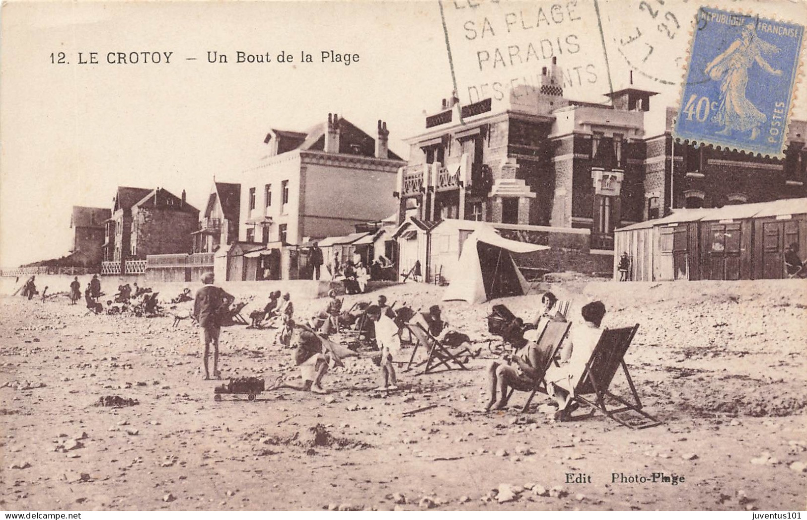 CPA Le Crotoy-Un Bout De La Plage-12-Timbre     L2859 - Le Crotoy