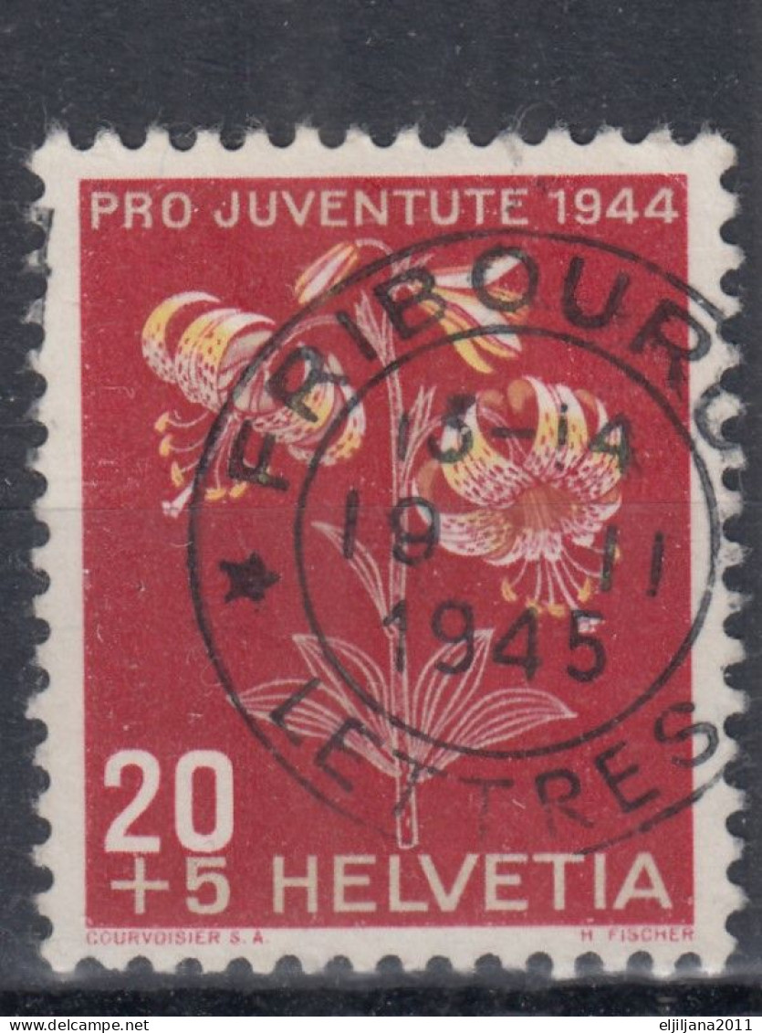 Switzerland / Helvetia / Schweiz / Suisse 1944 ⁕ Pro Juventute Mi.439-442 ⁕ 4v Used - Scan - Gebraucht