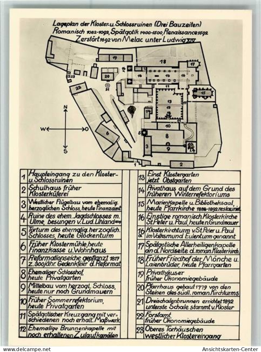 11041904 - Architektur , Div. Stile Lageplan Der - Autres & Non Classés