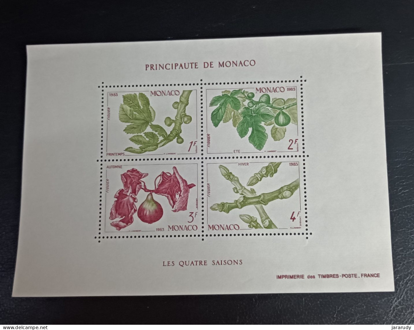 MÓNACO FLORA 1983 Yv BF 26 MNH - Blocs