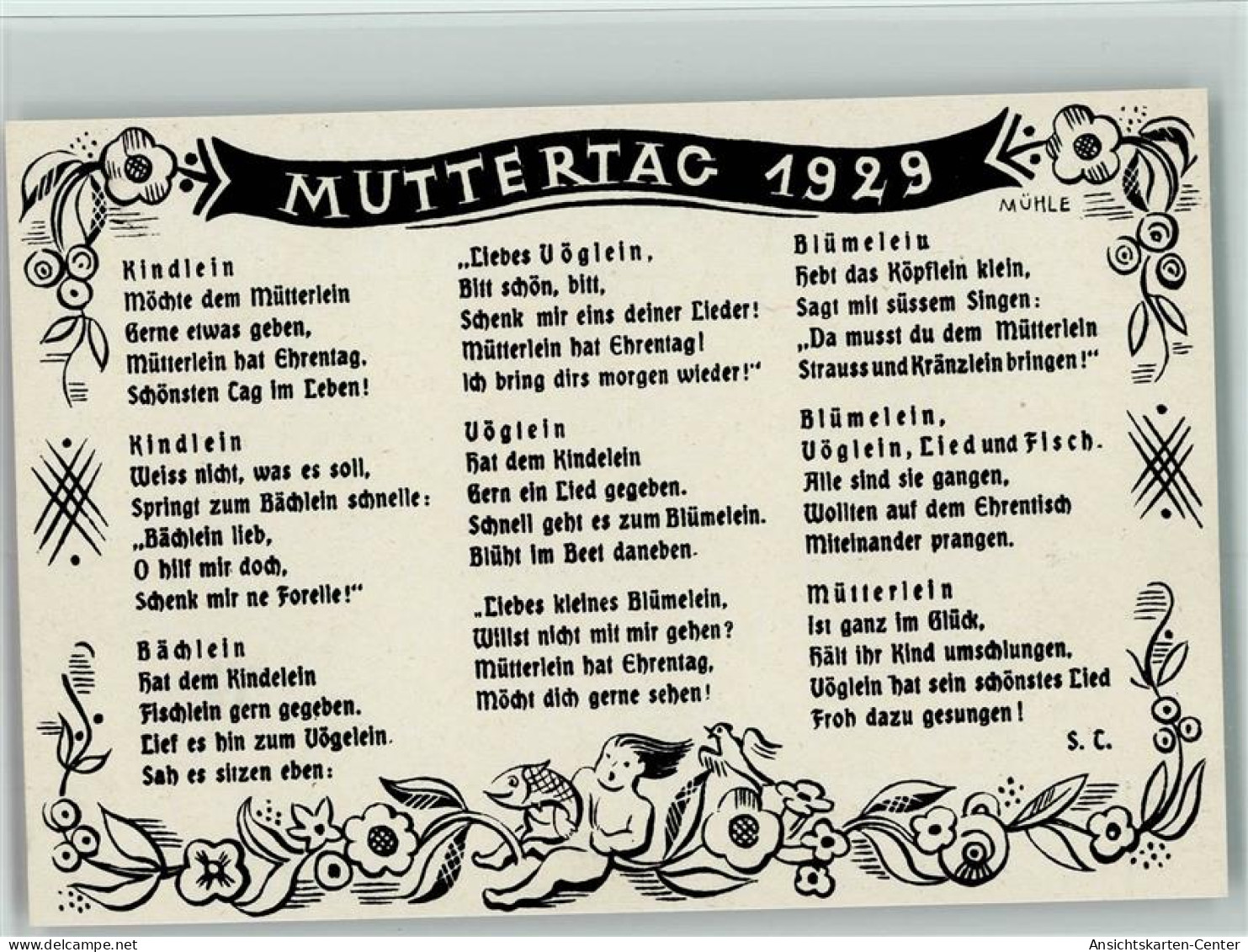 13038504 - Muttertag / Mutter Und Kind Muttertag 1929 - - Fête Des Mères