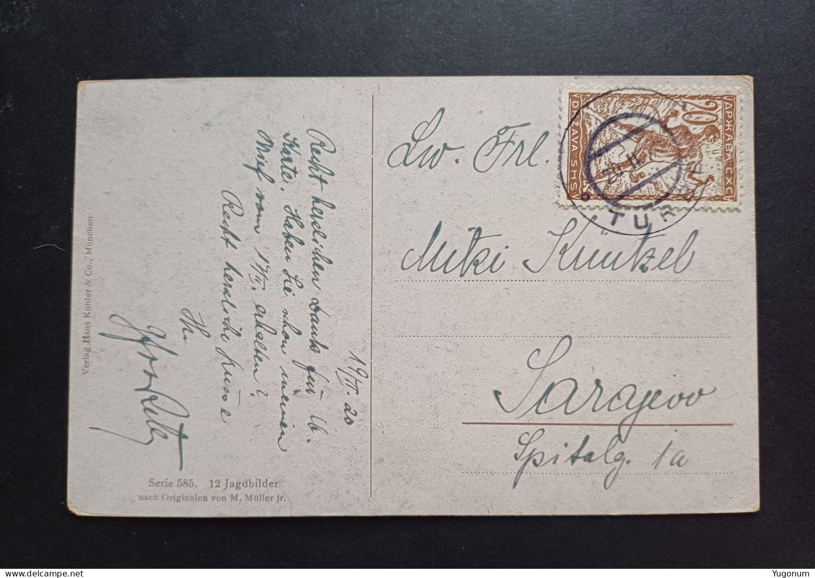 Yugoslavia Kingdom,  Bosnia 1920  Postcard  With Stamp TURBE (No 3042) - Briefe U. Dokumente