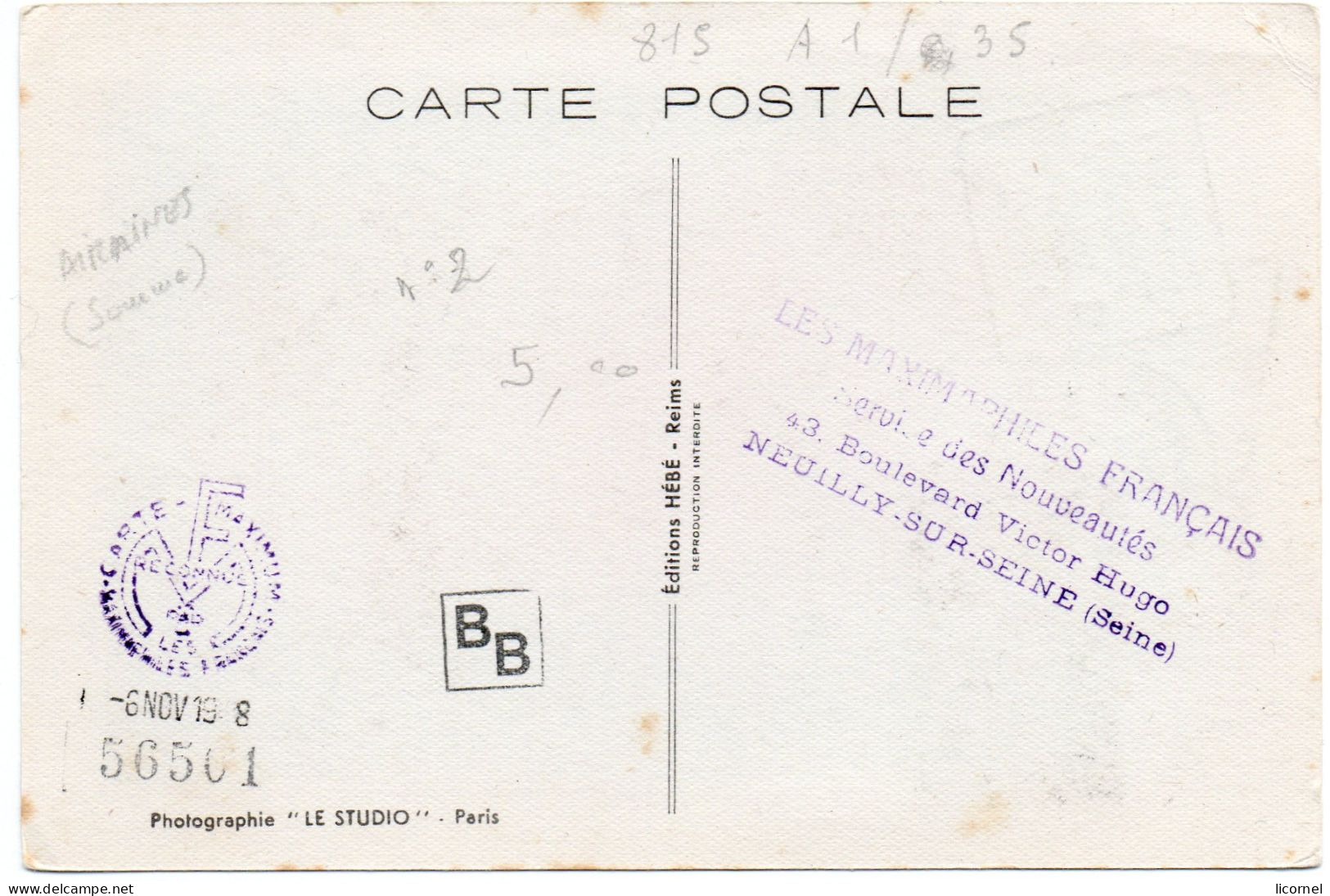 Carte Maxi 1948 GENERAL LECLERC - 1940-1949