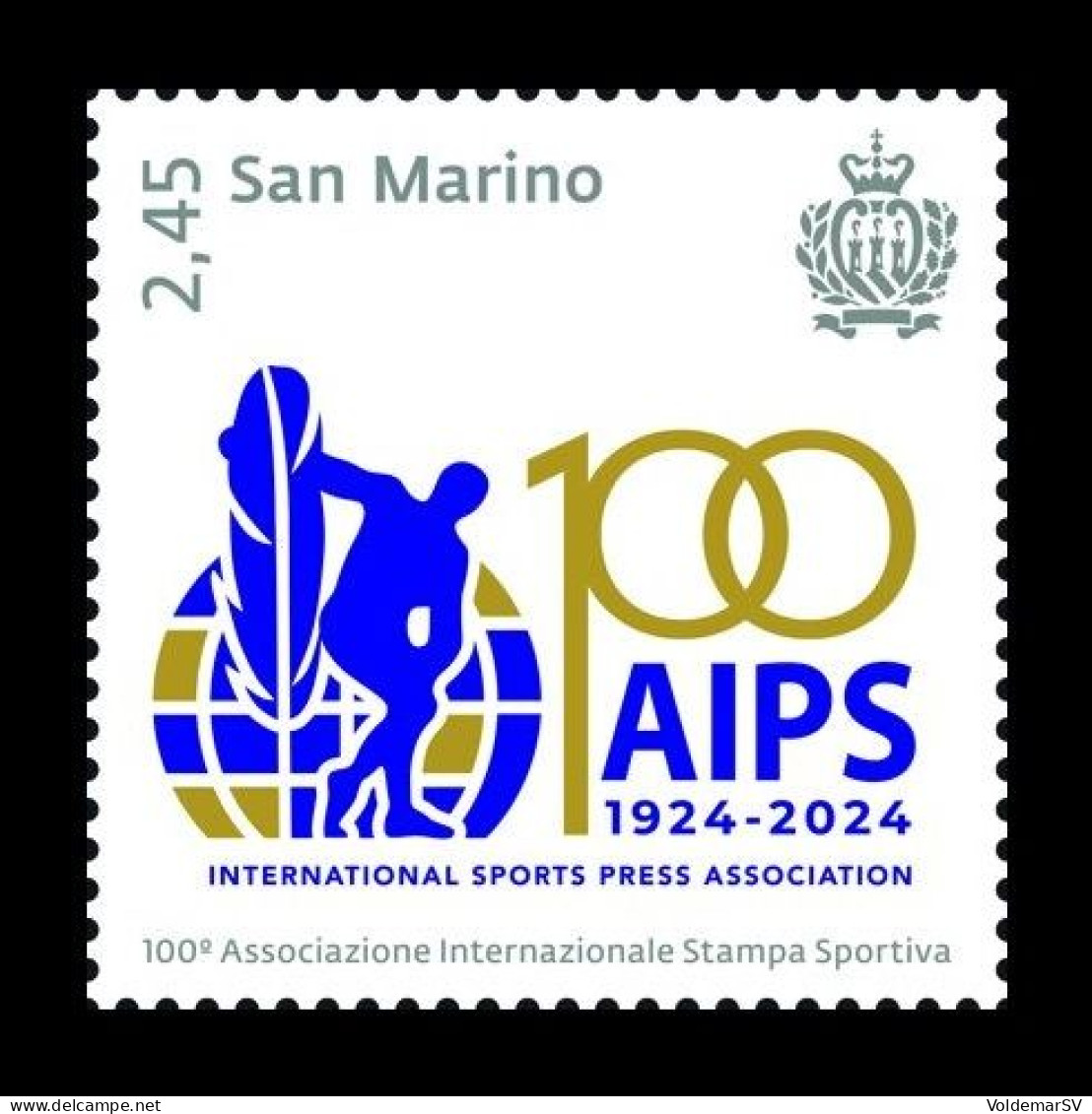 San Marino 2024 Mih. 2942 International Sports Press Association (AIPS) MNH ** - Ungebraucht