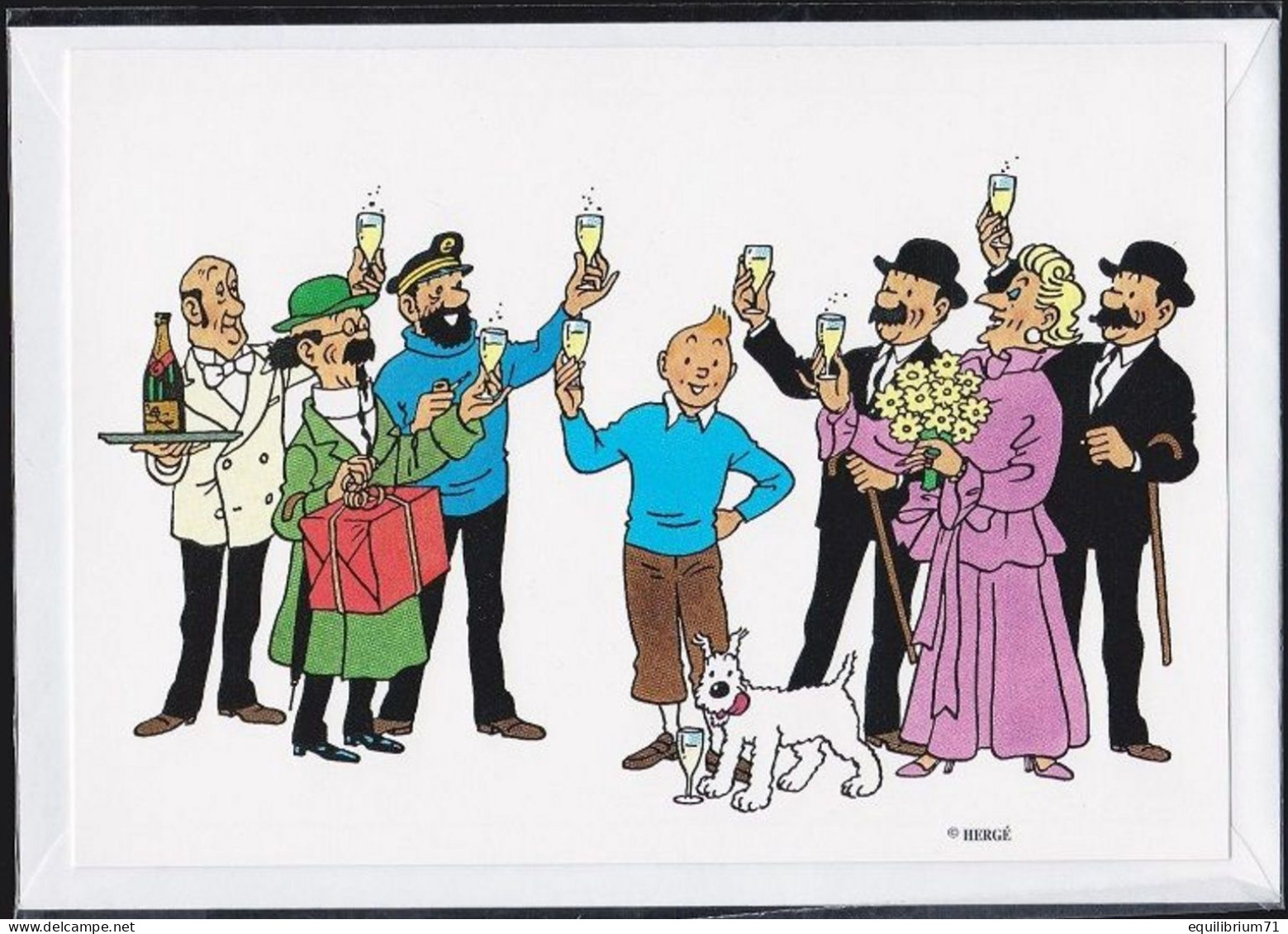 Postogram 92/J10** - Tintin Milou / Kuifje Bobby / Tim Und Struppi - Sous Blister / Verpakt / Im Blister - Postogram